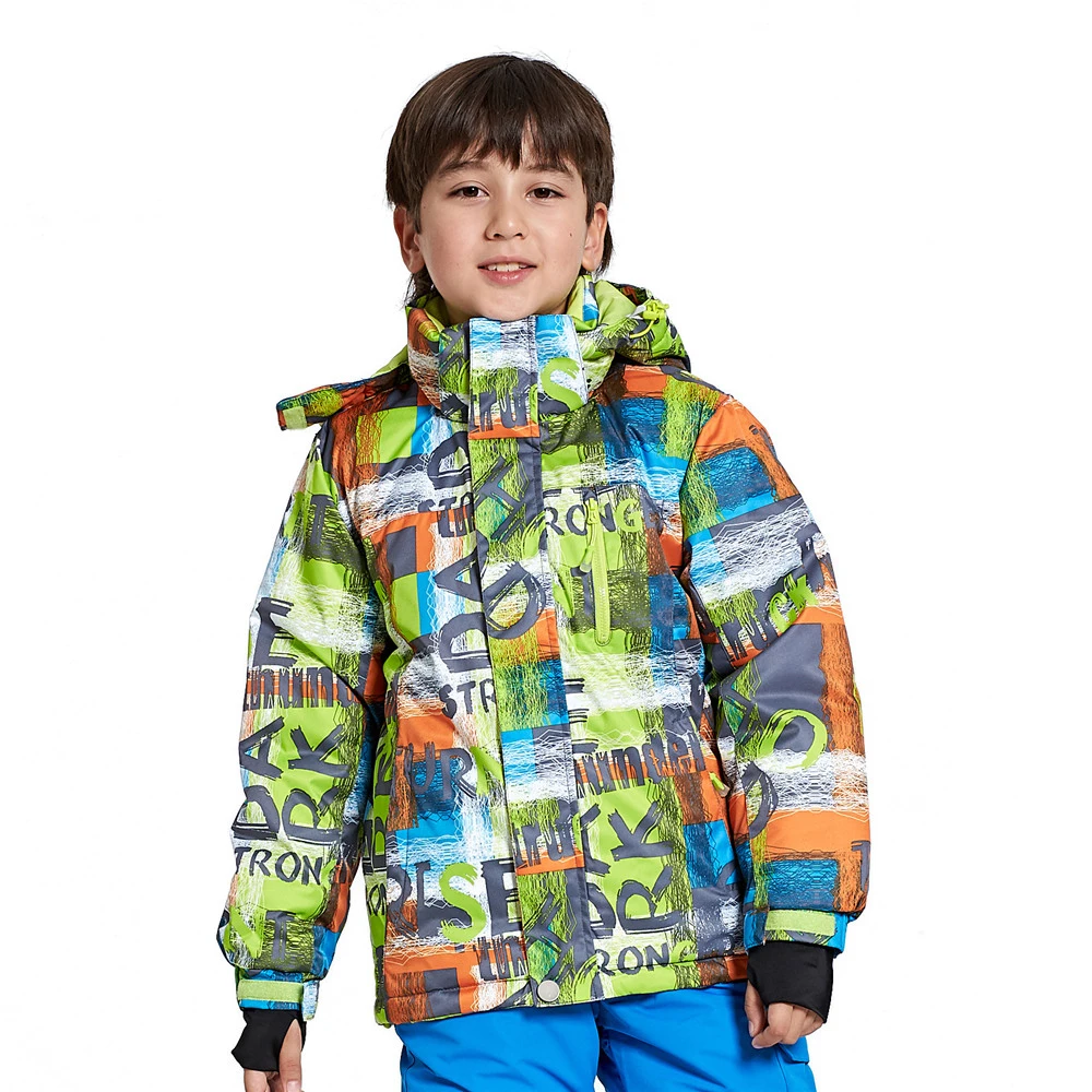 WILD SNOW Winter Windproof Ski Jackets Children Girls Boys Outdoor Ski