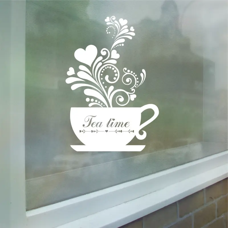Dctal cafa decal The coffee shop stickers, the wall decorations  cafe decor mural etiqueta engomada cafa  stickers L245