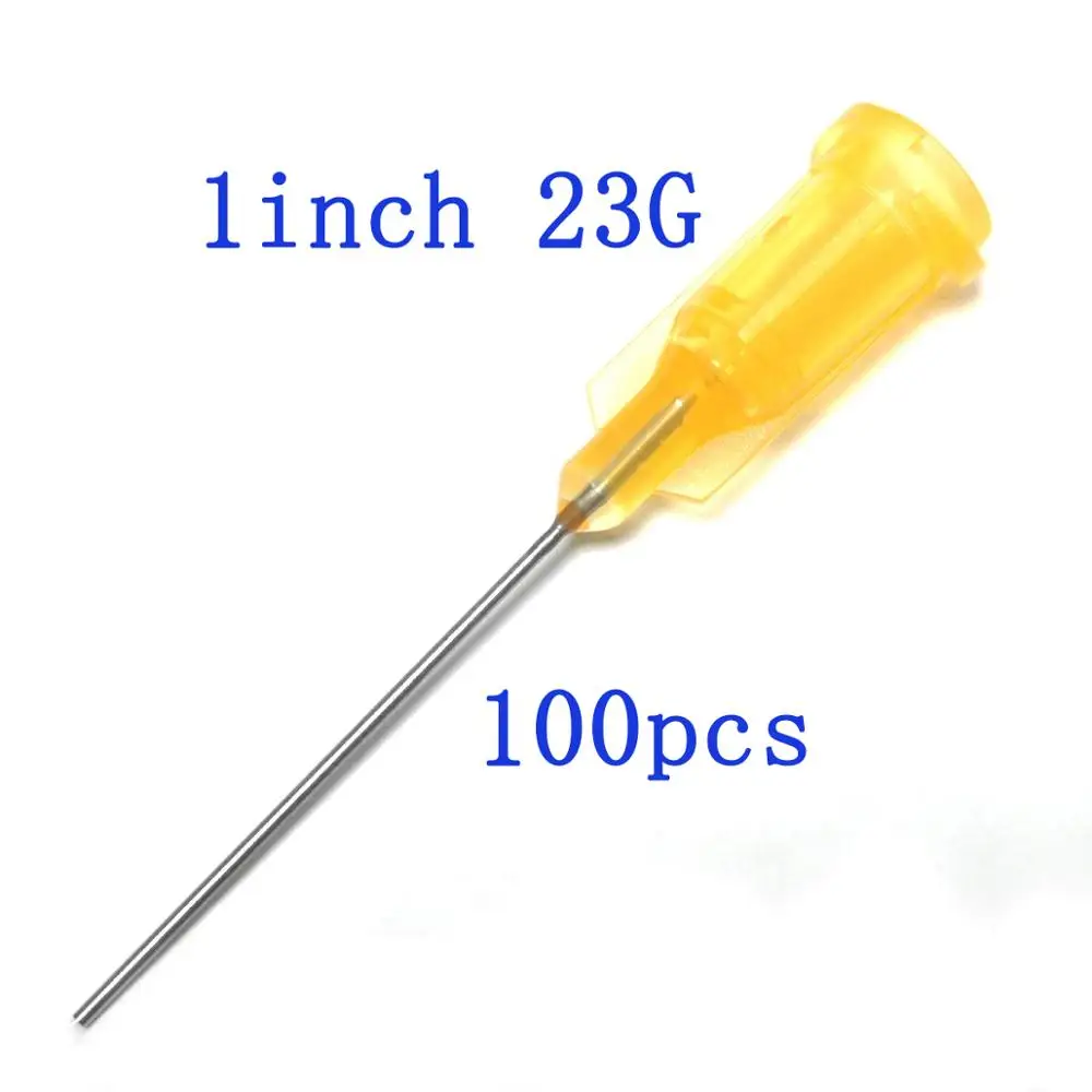 Blunt Tip Dispensing Needles With Luer Lock 18Gauge 1.5inch/38mm.Plastic Injection Needle.Syringe Needle 18Ga, 100pcs/bag