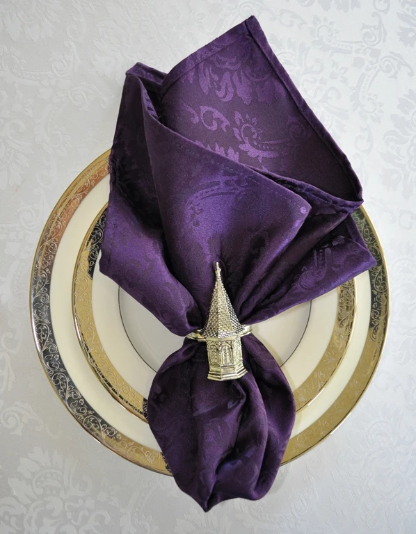 20'' x 20'' Jacquard Damask Napkins Polyester Napkin Wedding Napkins Table Napkin Cloth Wedding