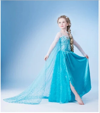 

Nov.11 Christmas Dresses For Girls,New Year Baby Girls Cosplay Anna,elsa,Princess Dresses ,Children Party Clothing