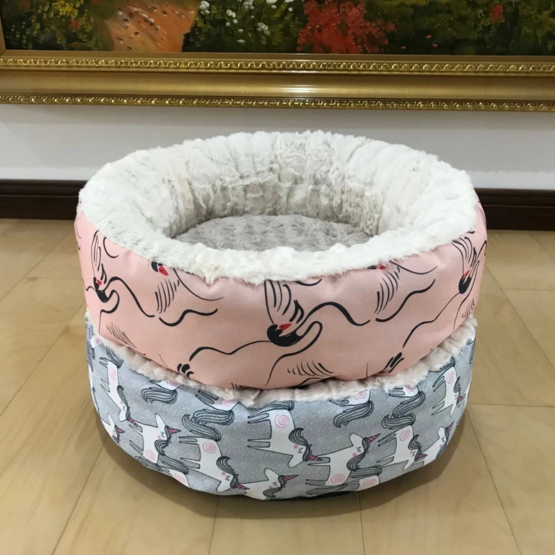 

Cat Sleeping Bag For Warm Winter Pet Dog Beds For Small Dogs Beds Nest Teddy's Puppy Dog Kennel Plush Keep Warm Princess Dog Bed