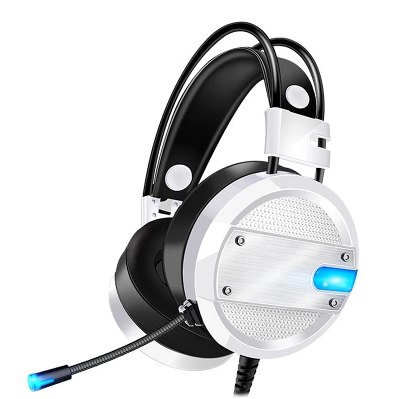 

Gaming Headset Headphone Gamer Deep Bass with Microphone Noise Canceling LED Glowing Headset Gamer for Computer