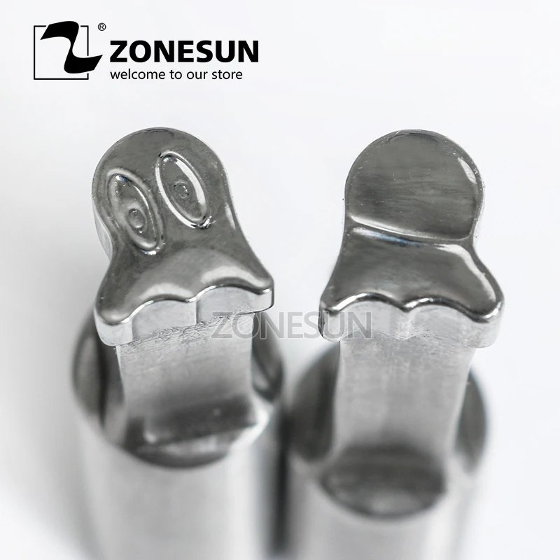 ZONESUN Ghost logo custom candy milk tablet slice die