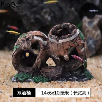 

Prodgf 2Pcs A Set wine house Aquarium Decoration