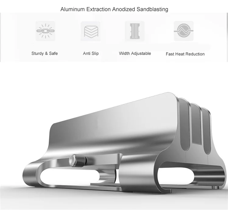 Вертикальная подставка для ноутбука, трехслотовый Настольный держатель для ноутбука 12 мм-32 мм Регулируемая док-станция для MacBook Air Pro Surface samsung