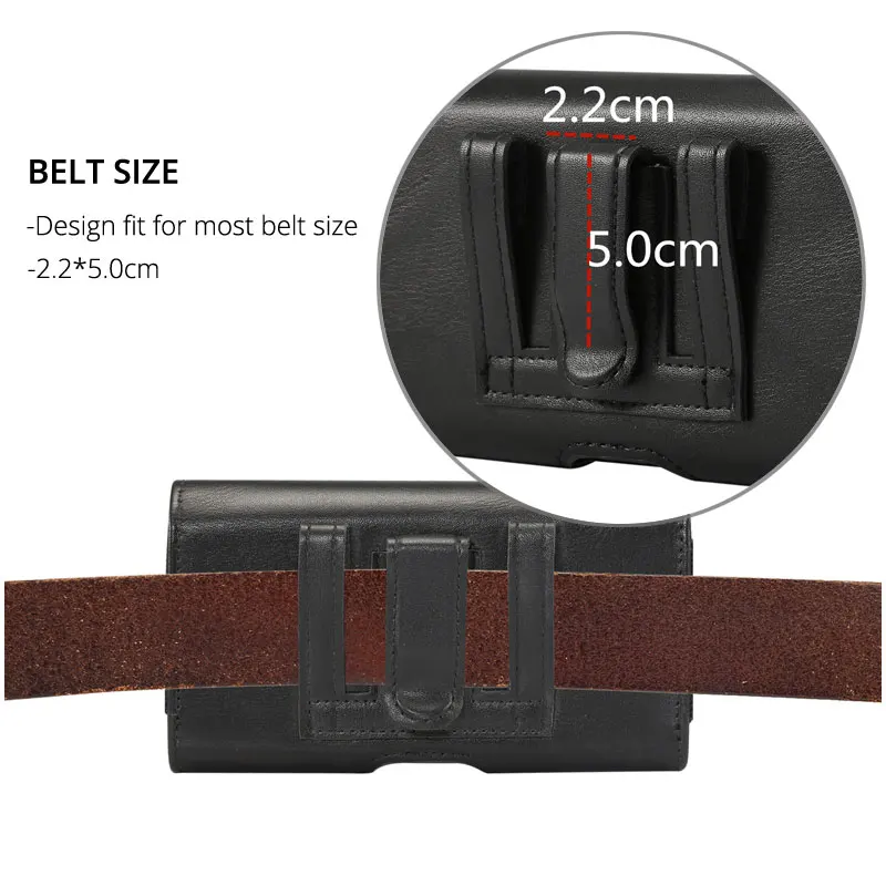 CHEZVOUS Universal Pouch Leather Case 4.8/5.2/5.5/6.5 inch for iPhone Samsung Huawei Xiaomi with Card Holder Belt Clip Holster iphone 8 plus leather case