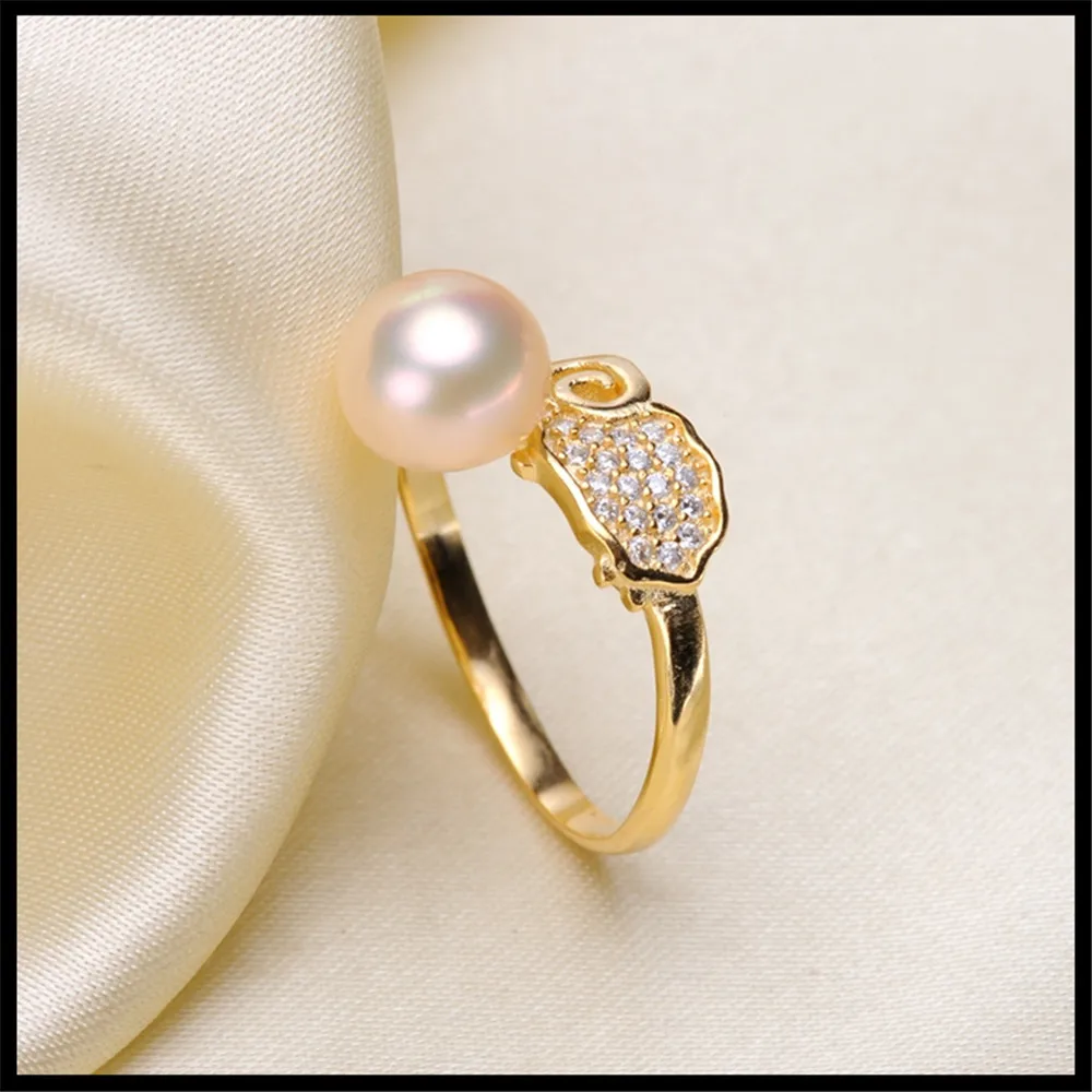 

925 silver fine jewelry accessories wholesale diy handmade unique semi mount ring settings pearl jewelry making for women