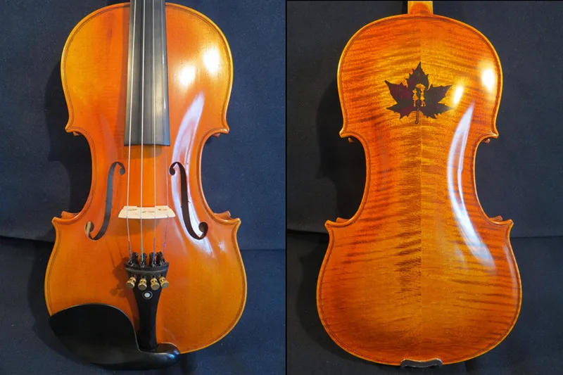 

Strad style SONG Brand Maestro carving maple leaf violin 4/4 #11956