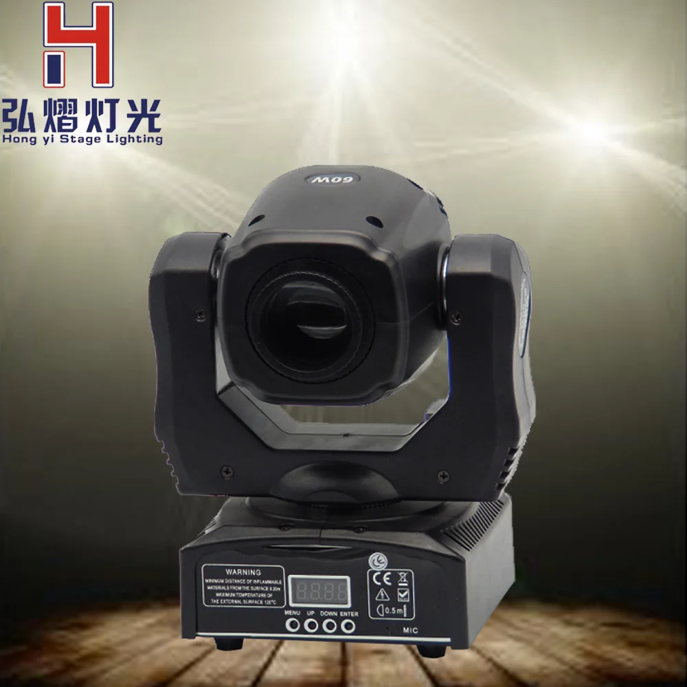 

(1 pieces/lot) LED Moving Head Light Spot 60W / mini moving head led 60w /led dj light 60w gobo light dmx stage lighting effect