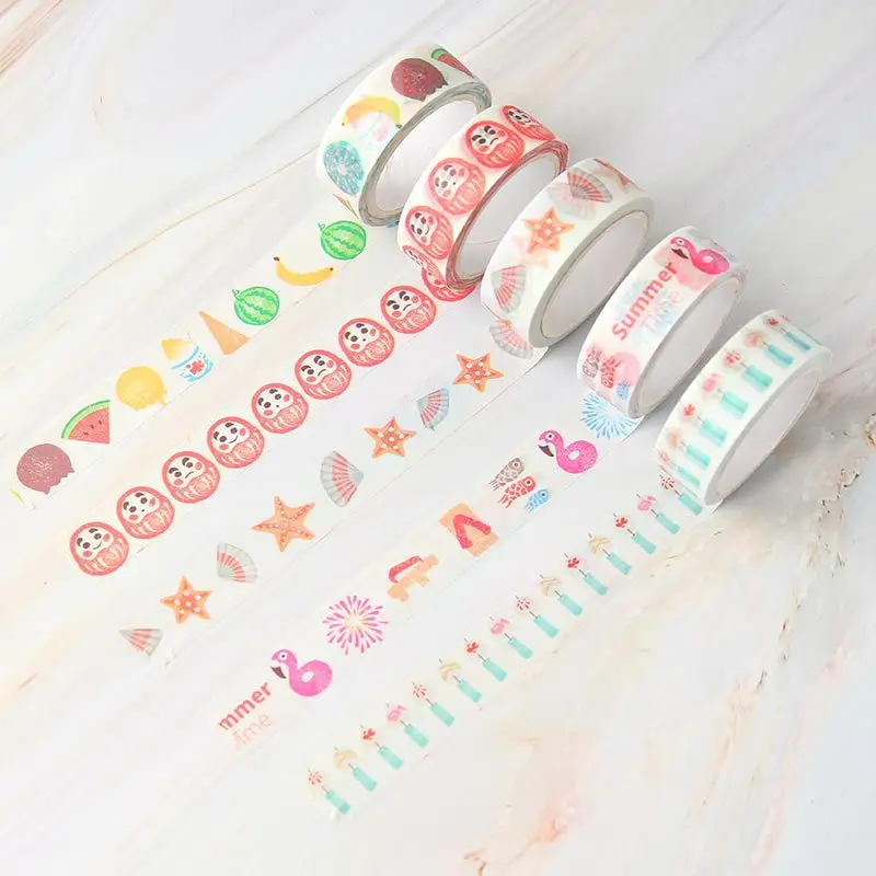 

1Pcs Kawaii Cherry Blossoms Hand Account Album Masking Tape Decorative Washi Tape School Office Stationery Supplies Stickers