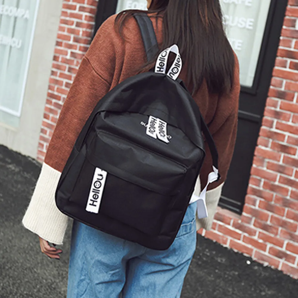 

OCARDIAN Backpacks Female Korean Version Couple Schoolbag Travel Hiking Bag Solid Backpack Collection Luminous Bag Dropship M8
