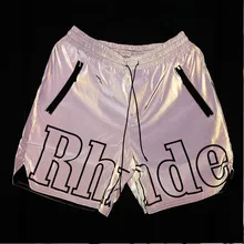 3M светоотражающие шорты для мужчин и женщин, модные повседневные шорты для скейтборда в стиле хип-хоп, Пляжная спортивная одежда, шорты с карманами на молнии