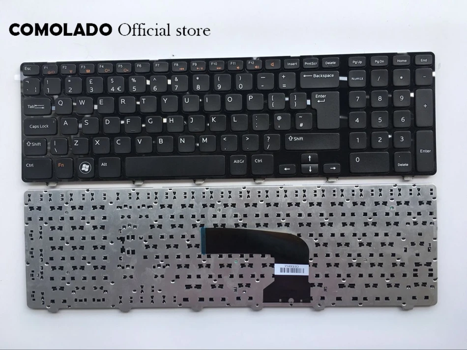 UK keyboard For Dell Inspiron 17 3721 3737 17R 5721 5737 M731R 5735 black keyboard UK Layout