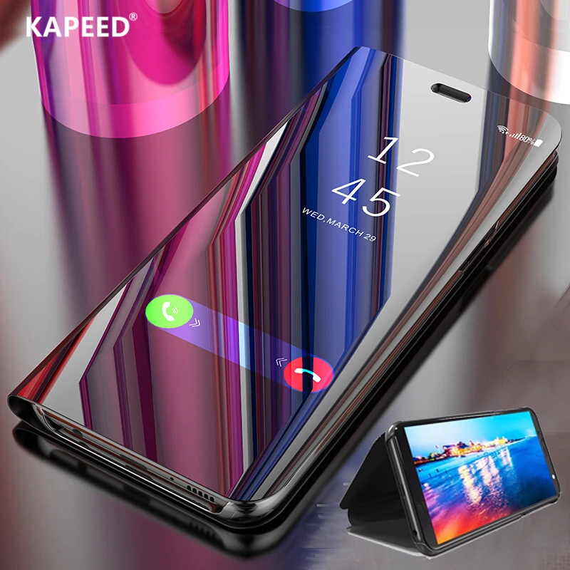 

Phone Case For Samsung Galaxy A70 A50 A30 Luxury Smart Mirror Full Protection Flip Cover Cases For Samsung A10 A20 A40 Fundas