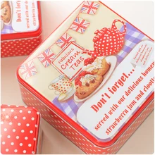 Детский зимний жилет 3 шт./компл. квадратный Форма металлическая коробка Большой оловянный ящик красивая чашка торт Чехол ручной работы подарок чехол Железный печенье коробка конфет чехол