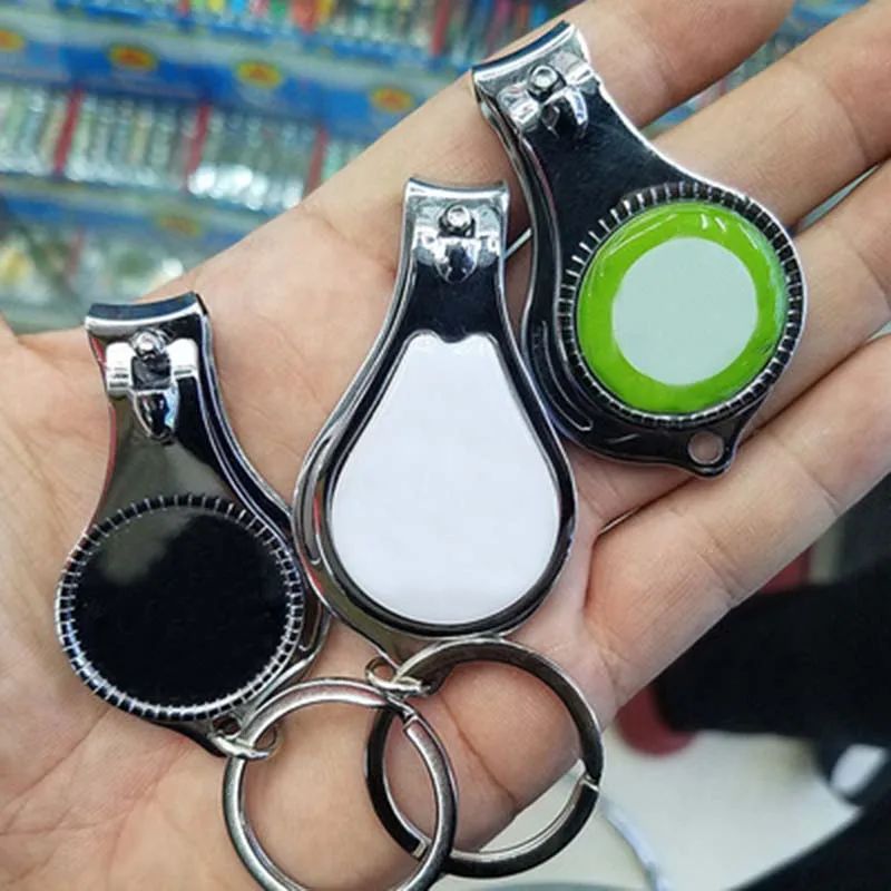 Нержавеющая сталь Nail Clipper 3 в 1 ногтей Резак Брелок Открывалка Для Бутылок