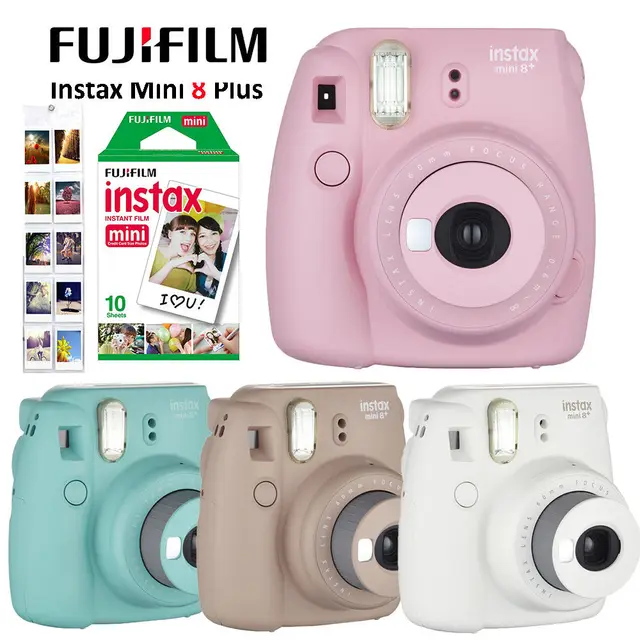 4 Colors Fujifilm Instax Mini 8 Plus Camera + 10PCS Fuji