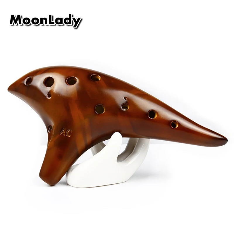 Aliexpress.com : Buy Brown Alto C Key Ocarina 12 Holes Burning ...