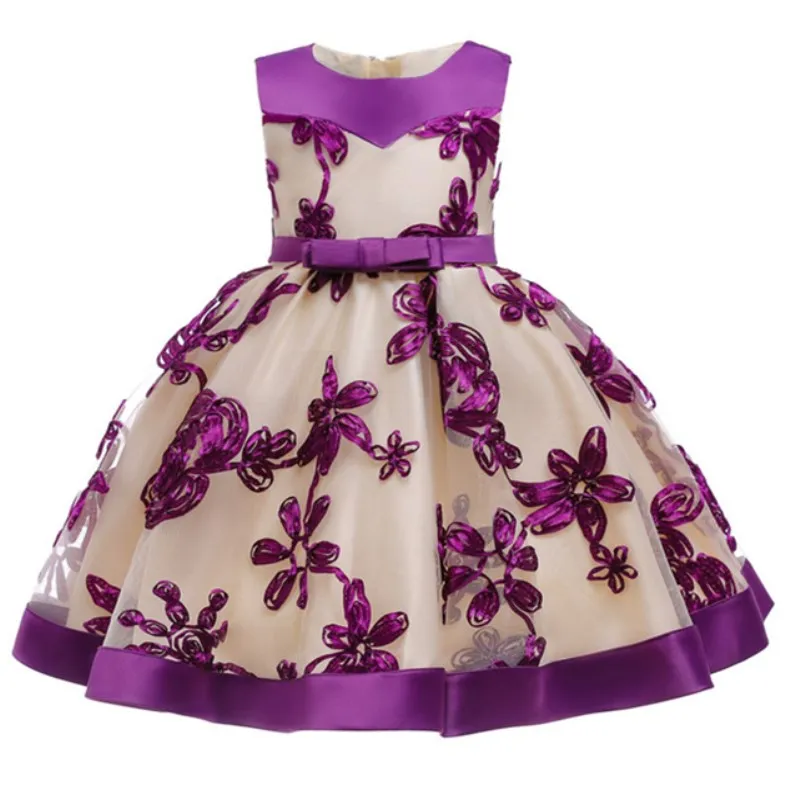 

Children of baby girls Christmas Dress Lace Floral dresses Carnival baptism for girls 1st year marriage anniversary party of the