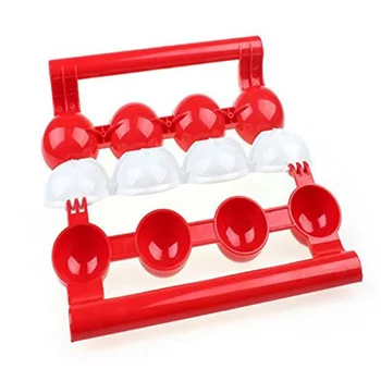 

Red And White Newbie Meatballs Kitchen Homemade Stuffed Meatballs BPA Maker Home Cooking Tools KC1480
