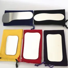 5 шт. Стоматологическая Ортодонтическая щеточка Интраоральная отражатель для фотосъемки зеркало 2-сторонний родий Стекло зеркала с сумкой для хранения для стоматологическая клиника