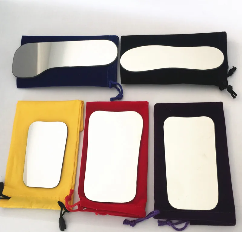 Achat 5 pièces Orthodontique Dentaire Intra orale Photographique Réflecteur Miroir 2 Face Rhodium Verre Miroirs Avec Sac De Rangement Pour Clinique Dentaire