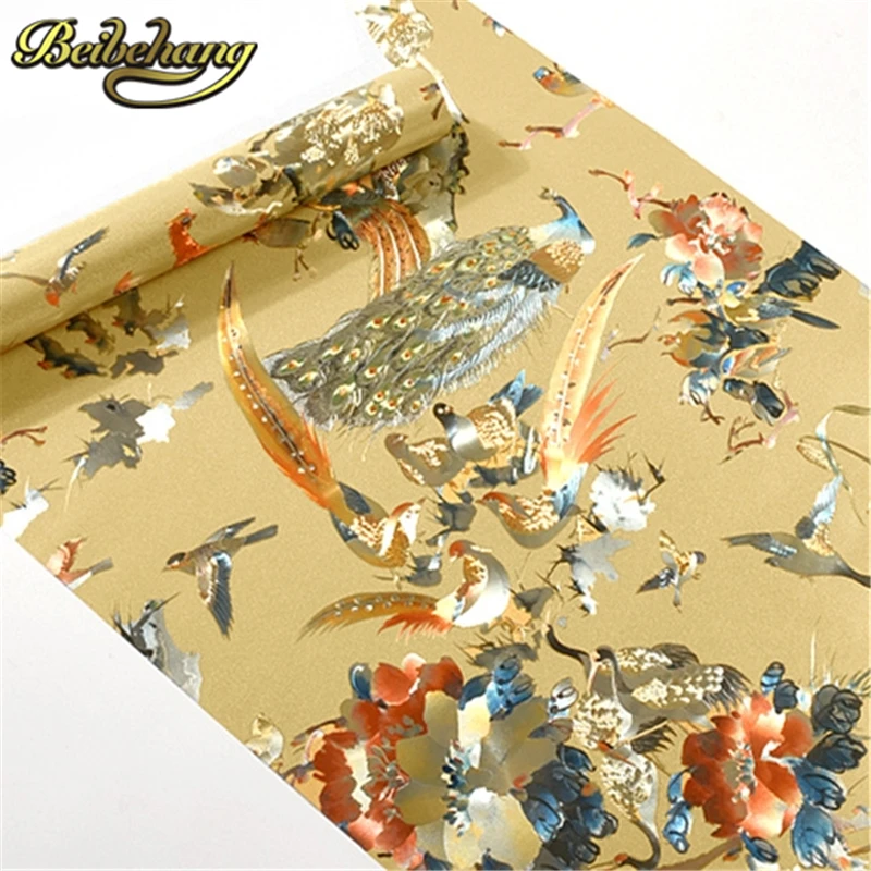beibehang Gold Wallpaper Gold Wallpaper European Style Living Room