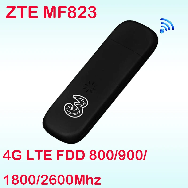 Разблокированный USB-ключ ZTE MF823 USB-накопитель Datacard band 3 7 8 мобильный SIM-карта 4g