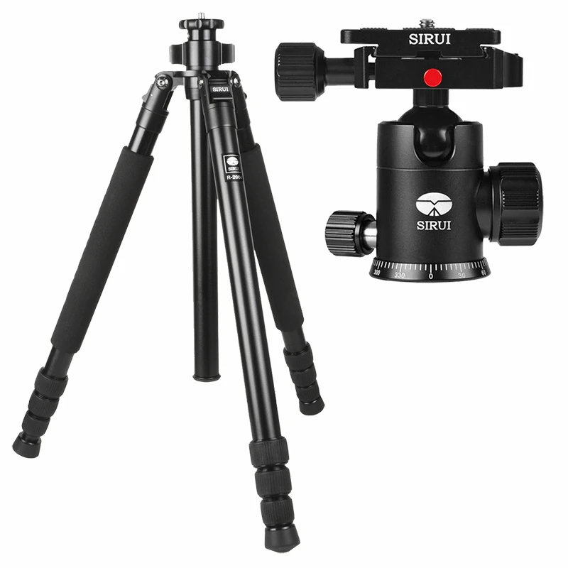 

Sirui R2004 Pro Aluminum Tripod Flexible Camera Tripods For SLR Camera G20KX Ball Head 4 Section Carrying Bag Max Loading 15KG