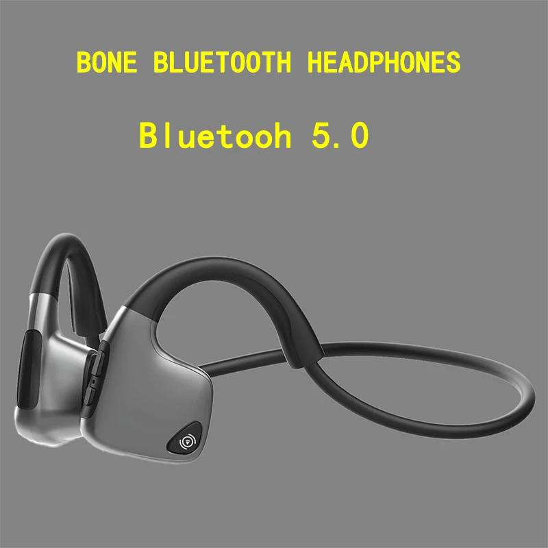 Miglior Originale cuffie Bluetooth 5.0 di Conduzione Ossea Cuffie Wireless Sport auricolari Auricolari Vivavoce Trasporto di Goccia di Sostegno
