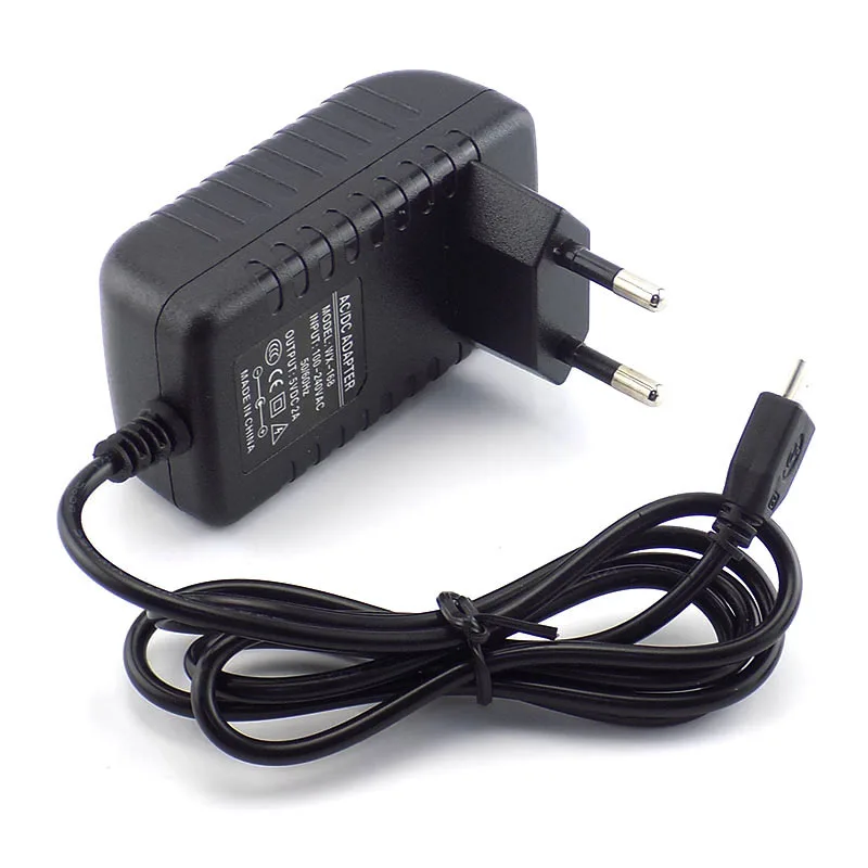 Универсальный Micro USB 100 240 В AC к DC адаптер питания зарядное устройство адаптер Выход 5 в 2A 2000mA США ЕС Разъем для Raspberry Pi