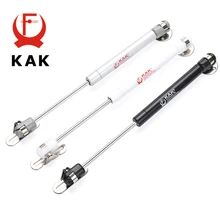 KAK 100N /10kg Copper Force Door Lift Support Gas Hydraulic Spring Hinge Cabinet Door Kitchen Cupboard Hinges Furniture Hardware naierdi 350n 35kg force door lift support furniture gas spring lift cabinet door kitchen cupboard hinges lid stays soft open