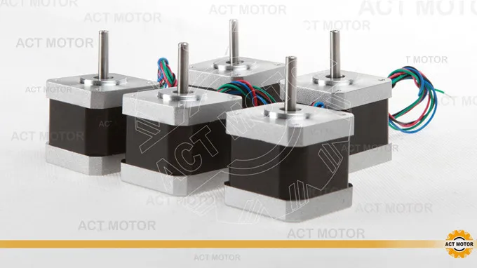 

Free Ship From Germany! ACT 5PCS Nema17 Stepper Motor 17HM5417 0.9degree 56oz-in 48mm 1.7A 4-lead CE ROHS ISO CNC Kit