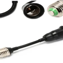 220 v гибкие E27 Extendsion светодиодный Основание светильника 20 см держатель лампы конвертеры переходник разъема