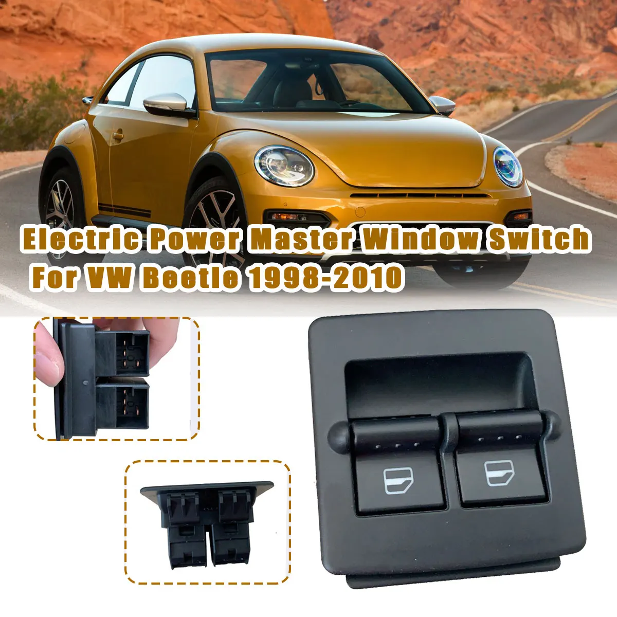 Window Switch Button  For 1998-2010 VW Volkswagen Beetle 1C0959855 1C0959855A