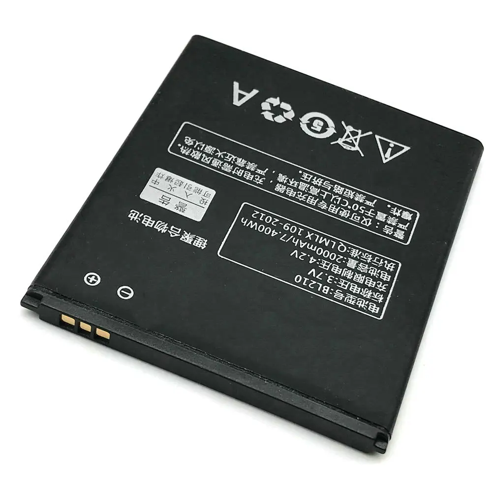 Новинка 2019 аккумулятор BL210 BL 2000 на 210 мАч для телефона Lenovo A606 S820 A536 S820E A750E A770E A656 A766