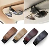 1Pc Wood Grain Glasses Case Atuo Car Accessories ABS Sunglasses Eyeglasses Glasses Holder Auto Fastener Ticket Clip ► Photo 1/6