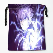 High quality Custom HUNTER x HUNTER printing storage bag drawstring bag gift Satin bags 27x35cm Compression Type Bags