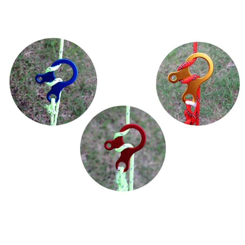 Camping Cord Buckles Camping Rope Buckle 5pcs Camping Tent Buckle Quick Knot Tent Rope Buckles 3 hole Antislip for Outdoor Hiking Tightening Hook Wind Rope