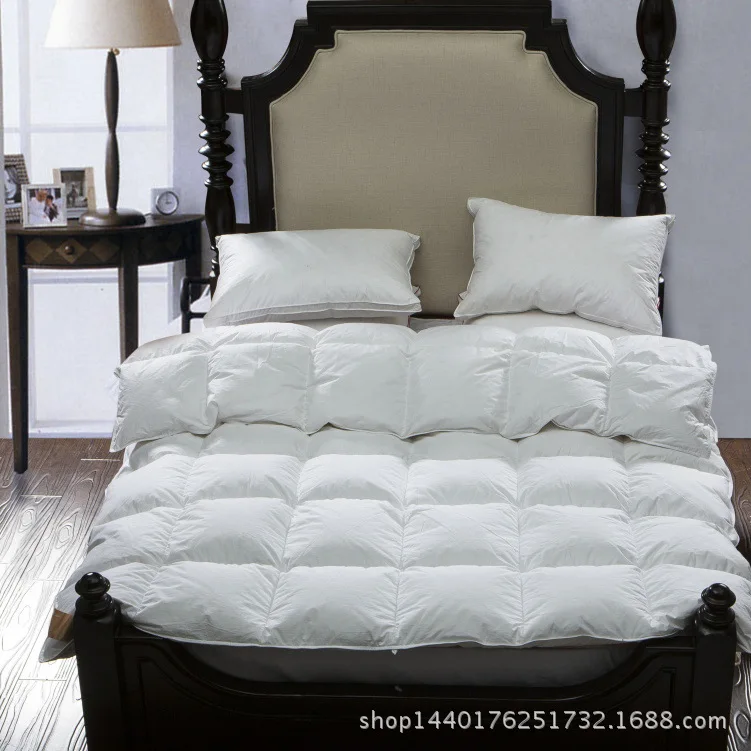 100 white goose down quilt king queen full twin size Luxurious warm