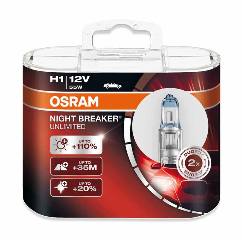 Выключатель OSRAM ночь неограниченный 12 В H1 H4 H7 H11 9005 9006 Авто фар лампы Супер яркий