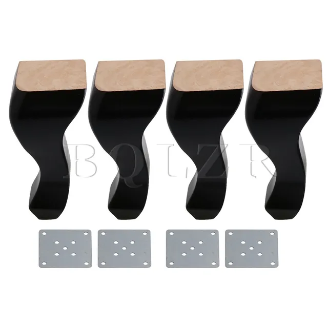 Bqlzr 20cm Height Black Rubber Wood Queen Anne Style Wooden Sofa Bqlzr 20cm Height Black Rubber Wood Queen Anne Style Wooden Sofa Legs Table Chair Feet For