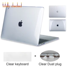 4в1 кристальная прозрачность и матовый Pro 13 15 чехол с/t сенсорной панелью A1706 A1708 A1707 для Macbook Air 13 retina 13 12 дюймов+ подарок