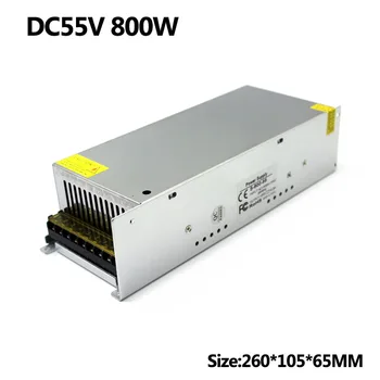 

DC55V 14.5A 800W Power Supply Transformers AC220 to DC 55V SMPS for CNC Equipment Machine Stepper Motor Printer Light
