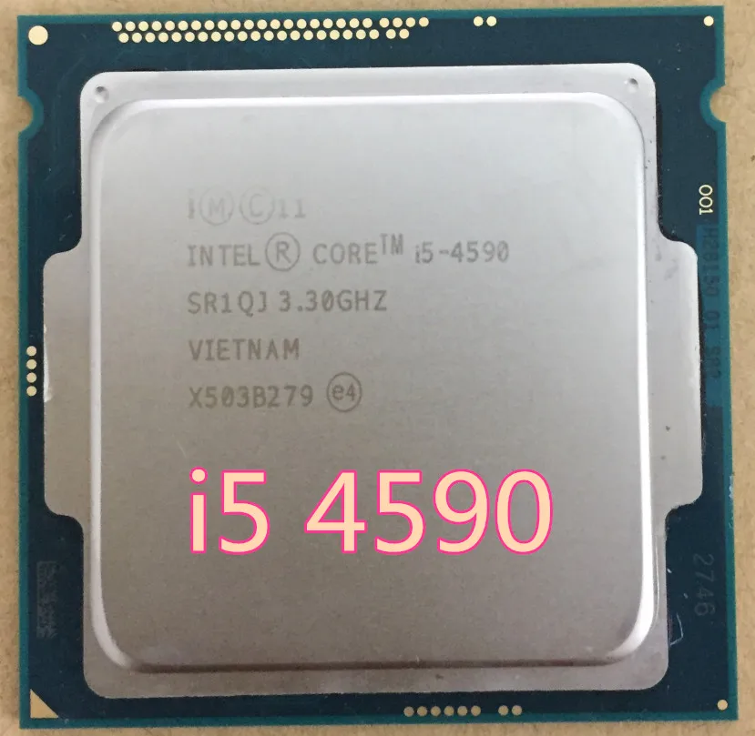 Intel core i5 4590 i5-4590 lga1150プロセッサー,22 nm,デュアルコア,デスクトッププロセッサーは正常に動作します