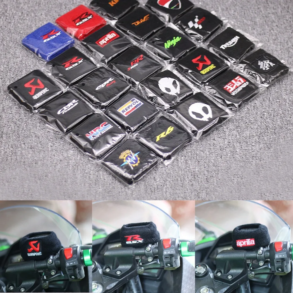 

3D Motorcycle Front Brake Reservoir Socks Fluid Fuel Reservoir Tank Cover Protector For APRILIA / FOR HONDA HRC CBR 1000 600 RR