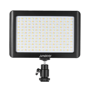 

Andoer Mini Portable LED Light Panel Lamp Dimmable Studio Video Photography 3200K/6000K 192pcs Beads for Canon Nikon Camcorder