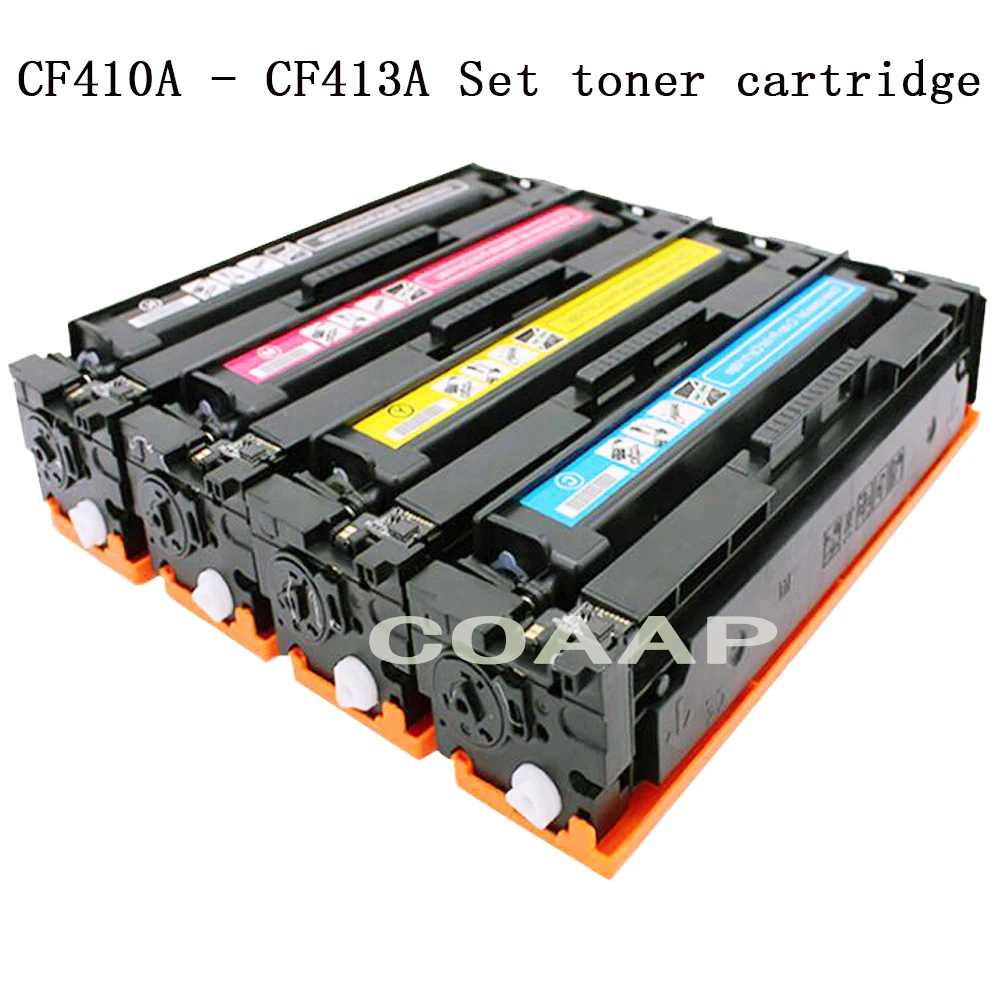 

COAAP Replacement Toner cartridge for HP 410A 410X CF410A CF410X CF411X CF412X CF413X (Set) for Color LaserJet Pro M452dn M452dw