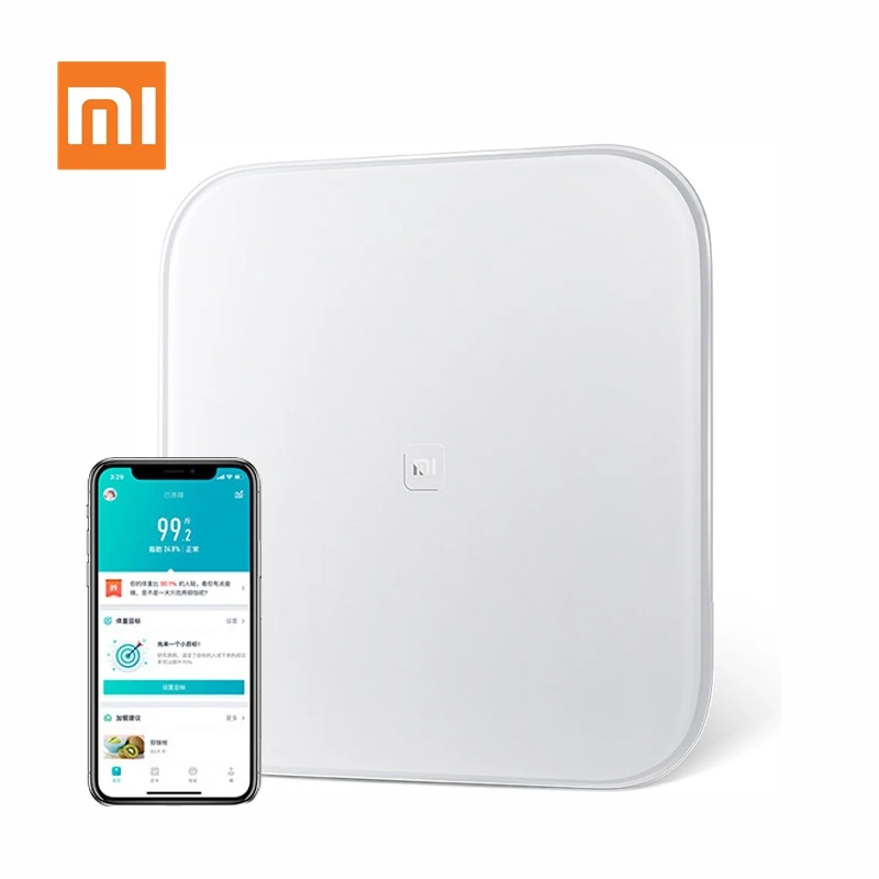 Умные весы Xiaomi Mi Weight Health цифровые Поддержка Android 4 iOS 7 с Bluetooth 0 белый|Смарт-гаджеты|